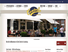 Tablet Screenshot of cafe-central-lueneburg.de